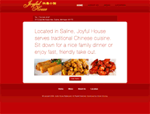 Tablet Screenshot of joyfulhouserestaurant.com